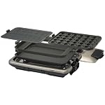TIGER ホットプレート<これ1台/> 3枚プレートタイプ自立式縦置き収納型 メタリックブラウン CPV-G130TH