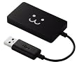 ELECOM USBHUB2.0/�X����/�o�X�p���[/4�|�[�g/0.07m/�u���b�N�� U2H-SL4BF1BK