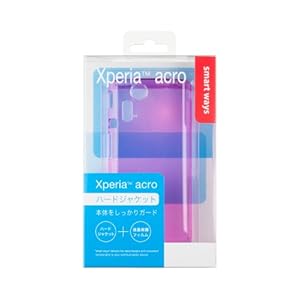 【クリックで詳細表示】smart ways Xperia acro ハードジャケット ライトピンク SW-SA01-HCPN/LP