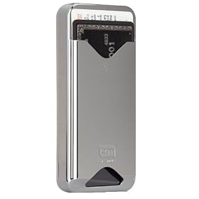 Case-Mate iPhone4 ��p �J�[�h�z���_�[�t�n�[�h�P�[�X ID Case �O���X�E���^���b�N�E�V���o�[ CM011688