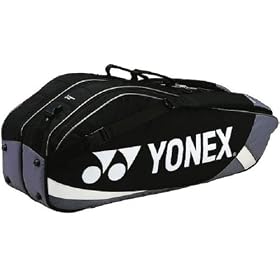 YONEX(���l�b�N�X) ���P�b�g�o�b�O(�����b�N�t) �e�j�X6�{���� 7 �u���b�N BAG712PR