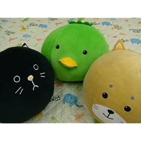 やわらかベロアのアニマルクッション　「アニマート」　サイズ：ボール型約40cm丸　どうぶつキャラクター：カッパ(#9203569)（2B)