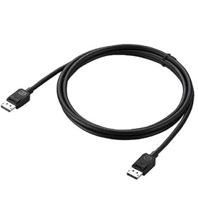 ELECOM �f�B�X�v���C�|�[�g�P�[�u��/2m/�u���b�N CAC-DP20BK