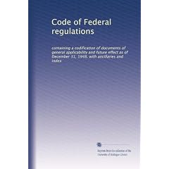 Code of Federal regulations (Vol.777)