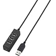 ELECOM PS3�p USB2.0HUB �Z���t/�o�X�p���[���p 4�|�[�g �u���b�N U2H-GM001BK