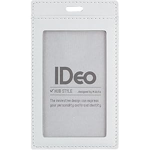 【クリックでお店のこの商品のページへ】コクヨ ネームカードケース IDeo HUBSTYLE 革 タテ 白 NM-CK196W