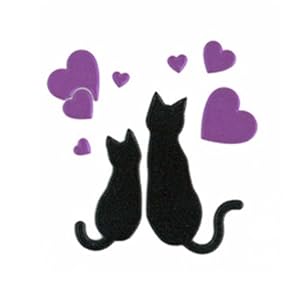 【クリックで詳細表示】彩蒔絵本舗 I LOVE CAT 猫とハート/BK ブラック LOVECAT-05-BK