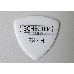 【クリックで詳細表示】SCHECTER SPD-EP10 WH サンカク型 EX HARD ポリアセタールピック×10枚