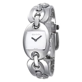 [�O�b�`]GUCCI �r���v �}���i�`�F�[�� 121SM �z���C�g�V�F�� SS YA121502 ���f�B�[�X �y���s�A���i�z