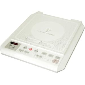 【クリックでお店のこの商品のページへ】DRETEC IH電磁調理器 ホワイト DI-103WT
