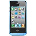 +M Battery for iPhone4/4S バッテリー内蔵ケース MB01　【ブルー】