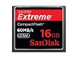Sandisk Extreme 16GB 60MB/s 400X UDMA CF(�R���p�N�g�t���b�V��) �C�O�p�b�P�[�W