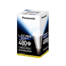 Panasonic EVERLEDS LED�d��(���^���Ή��EE17�����E���`�d���`�E�d��40W�����E480���[�����E�����F����)LDA6DE17