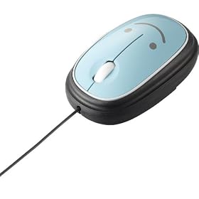 ELECOM �����}�E�X ���w�� 3�{�^�� �u���[ M-MK1URBU