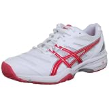 Asics Womens Gel-Solution Slam W White/Diva Pink/Lightning Tennis Shoes E364N 0121 8 UK, 42 EU