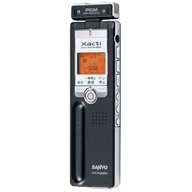 SANYO �f�W�^���{�C�X���R�[�_�[�uxacti�v (�O���[) ICR-PS285RM(H)