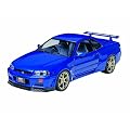 1/24 �X�|�[�c�J�[ No.210 1/24 �j�b�T�� �X�J�C���C�� GT-R V�X�y�b�N (R34) 24210