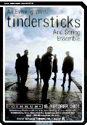  TINDERSTICKS Stockholm Sweden 16.11.2001 Poster Music