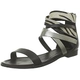 Pieces Connie Leather Sandal Zip, Sandales femme
