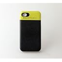 ZENUS iPhone4/4S対応 ケース Leather Bar ブラック&グリーン 本革 Z201i4