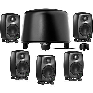 GENELEC �o�C�A���v�E���j�^�����O�E�V�X�e��5��{�A�N�e�B�u�E�T�u�E�[�t�@�[1�� 5.1ch�Z�b�g�i�~�X�e�B�b�N�u���b�N�j6010A 5.1-Channel System for Home Theater GENELEC6010AM-5.1-S