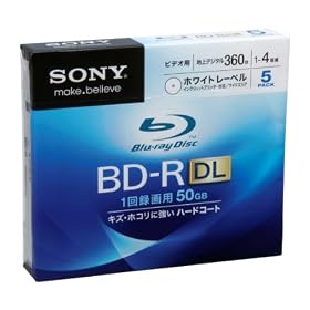 SONY �r�f�I�pBD-R �ǋL�^ �Ж�2�w50GB 4�{�� �z���C�g�v�����^�u�� 5���p�b�N 5BNR2VCPS4