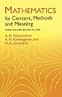 Mathematics: Its Content, Methods and Meaning (Dover Books on Mathematics)