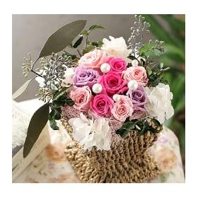 �����z�B���ԉ�����@�������ȃV�F�C�v�̃o�X�P�b�g�ɁA�s���N�̔Z�W�ł܂Ƃ߂��o�����A�����W�������܂� �y���������z���k�G�b�g�s���N�i�v���U�[�u�h�t�����[�o���j [���������E�����z�B]�@ �a�����E�L�O���E���j���E�����j���E���������E�����}��E�����j������̉Ԃ̔z�B�ց@���߂܂ł̂������͗����z�B�y�z�B���w��s�z