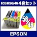 �G�v�\�� IC4CL56-46 4�F�Z�b�g �y�݊��C���N�J�[�g���b�W�z�yIC�`�b�v�L�zEPSON IC56-46-4CL-SET�y�C���N�z