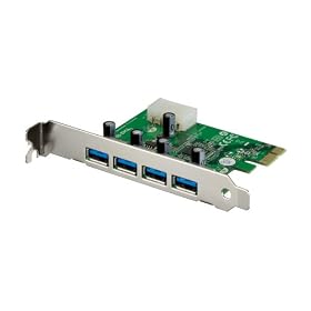 PLANEX USB3.0�Ή� PCI Express x1(Rev.2)�Ή� ���݃{�[�h(USB4�|�[�g) PL-US3IF04PE
