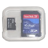  SanDisk 2GB microSDカード SDアダプタ付 バルク品
