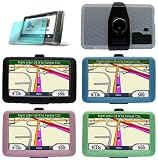  2n1 Combo - Premium Silicone Skin Case + Screen Protector Kit - Compatible with Garmin nüvi 200w 250w 260w 580 660 670 680 710 750 760 770 850 4.3-Inch Widescreen Bluetooth Portable GPS Navigator (GPS Not Included)