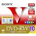 SONY �r�f�I�pDVD-RW 120��(CPRM�E2�{���Ή�/�J���[Mix)10���p�b�N 10DMW120GXT