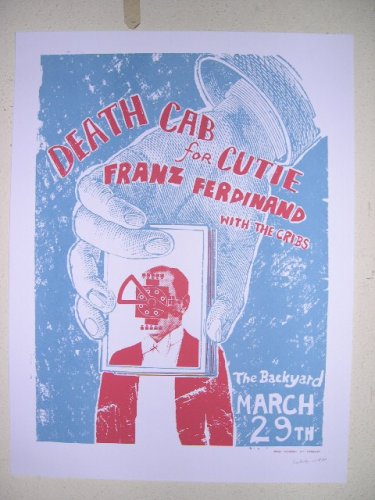  Death Cab For Cutie Franz Ferdinand Silk Screen Poster
