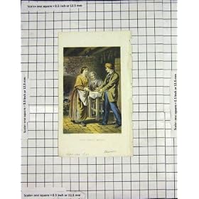 Antique Print 1867 New Years Night First Footer London