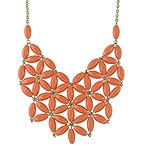 Orange Bead Fashion Necklace