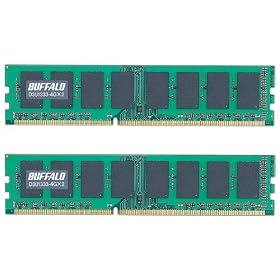 BUFFALO �f�X�N�g�b�vPC�p���݃����� PC3-10600(DDR3-1333) 4GB�~2���g D3U1333-4GX2/E