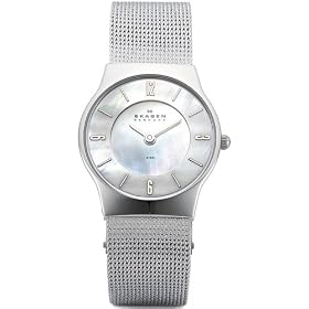 [�X�J�[�Q��]SKAGEN �r���v basic steel ladys 233XSSS �P�[�X��: 24mm ���f�B�[�X [���K�A���i]