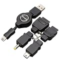 �����P�[�W USB�[�q�p�}���`�[�d�P�[�u�� DSLite/PSP/FOMA/Softbank/au/WILLCOM�Ή� �u���b�N MC-02BG