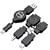 �����P�[�W USB�[�q�p�}���`�[�d�P�[�u�� DSLite/PSP/FOMA/Softbank/au/WILLCOM�Ή� �u���b�N MC-02BG