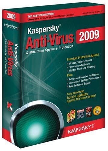  Kaspersky Anti-Virus 2009 (3 Postes, 1 An)