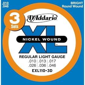 D'Addario EXL110-3D�^3�Z�b�g�p�b�N�@�_�_���I �G���L�M�^�[��