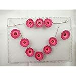 Pink Paper Fashion Jewellery Set