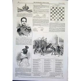 Chess Russia Throne Post Office London News Print 1845