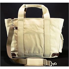 【クリックで詳細表示】4号帆布 トート L シロ PE59： ペット用品