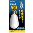 TOSHIBA �l�I�{�[��Z A�` 60W�^�C�vE17���� �����F EFA15ED/13-E17