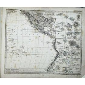 1876 �� Stielers �̒n�} Polynesien �^�q�` Oparo �z�m����