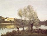  Ville D'avray Poster par Jean-Baptiste-Camille Corot