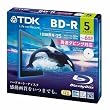 TDK �^��p�u���[���C�f�B�X�N BD-R 25GB 1-6�{�� �z���C�g���C�h�v�����^�u�� 5���p�b�N 5mm�X�����P�[�X BRV25PWC5A