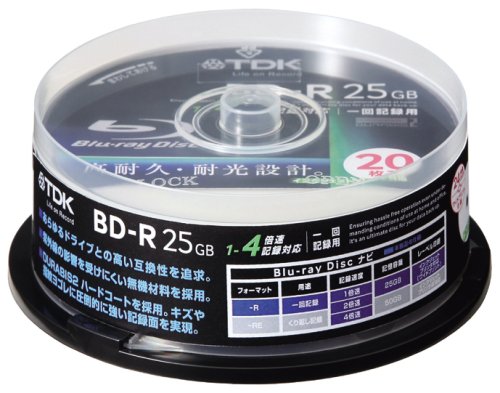 TDK �f�[�^�p�u���[���C�f�B�X�N 25GB BD-R 4X �z���C�g���C�h�v�����^�u�� TDK (13���̊��z) 4,780